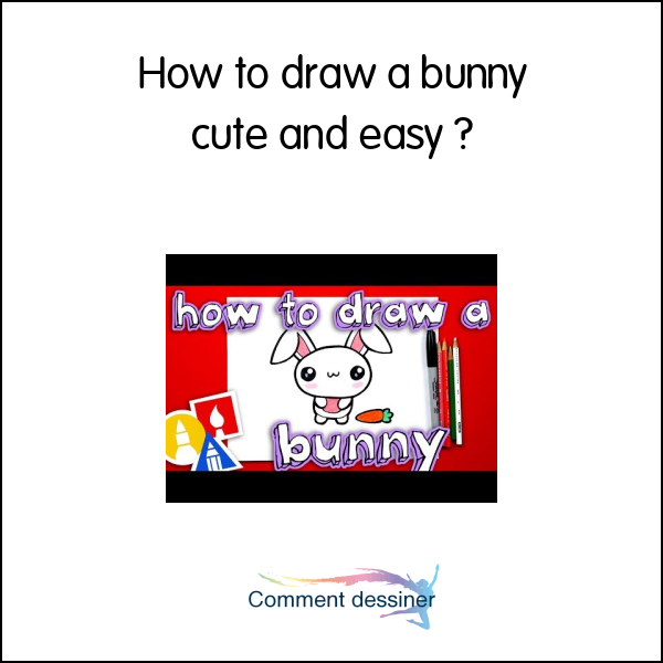 How to draw a bunny cute and easy